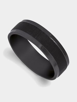 Zirconium Textured Ring