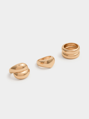 3 Pack Chunky Rings