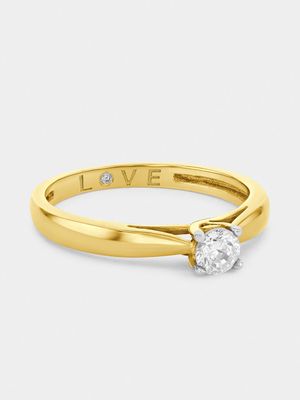 Gold 0.25ct Diamond Solitaire Ring