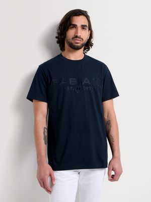 Fabiani Men's Navy Logo T-shirt