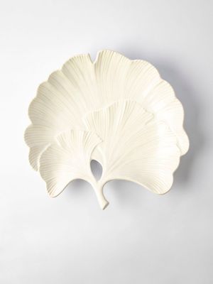 Flower Platter White 29cm