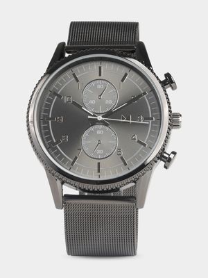 Men's Markham Classic Formal Mesh Metal Grey Watch