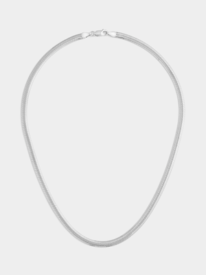 Sterling Silver Oval Herringbone Chain