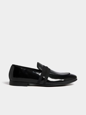 Men's Markham High Shine Occasion Black Loafer