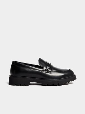 Men's Markham Chunky Trim Black Loafer