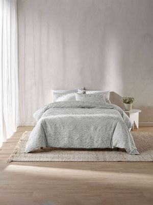 Linen House Serenity Duvet Cover Set Grey