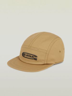 G-Star Men's Flat Brim 5 Panel Brown Cap