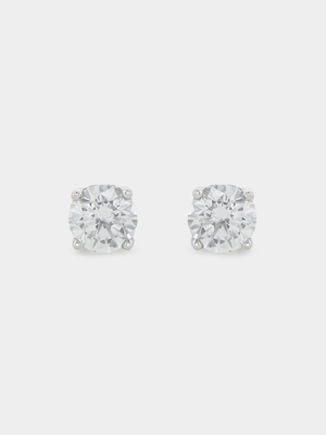 White Gold 1.5ct Lab Grown Diamond Round Stud Earrings