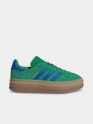 adidas Originals Women's Gazelle Bold Green/Blue Sneaker