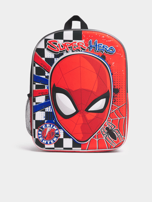 Jet Kids Red Spiderman School Bag