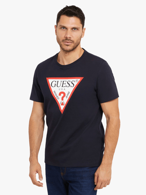 Men's Guess Black Cn Original Logo T-Shirt