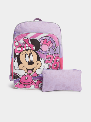 Jet Kids Pink Minnie Mouse School Bag