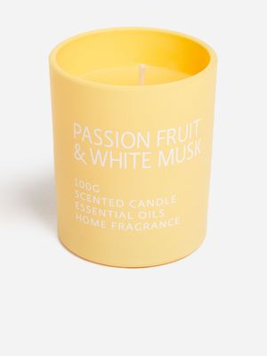 Jet Home Yellow Passion Fruit & White Musk Scented Candle