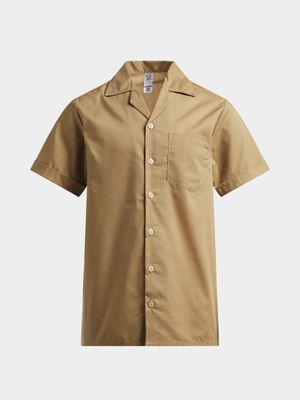 Jet Kids Khaki Short Sleeve School Shirt