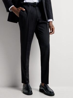 Men's Markham Slim Check Black Suit Trouser