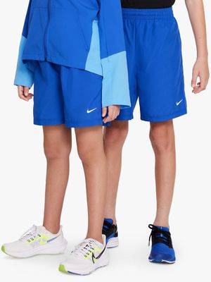 Boys Nike Dri-Fit Woven Royal Blue Shorts