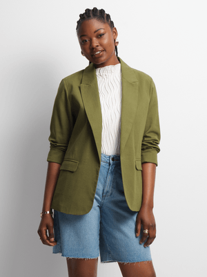 Jet Women's Fatigue Linen Blazer