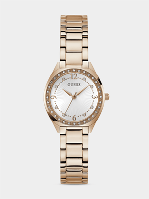 Guess Charlotte Rose Plated Bracelet Watch