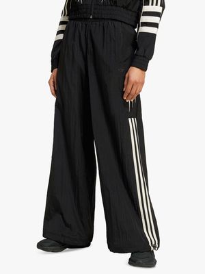 adidas Originals Women's Atlanta Cut Line Nylon Black Track Pants