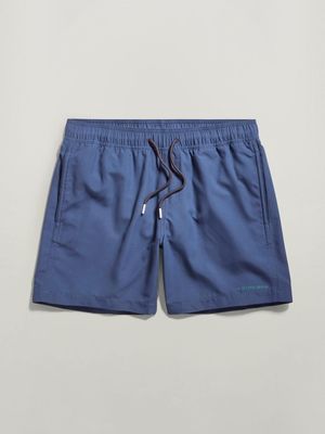 G-Star Men's Dirik Solid Medium Blue Swimshort