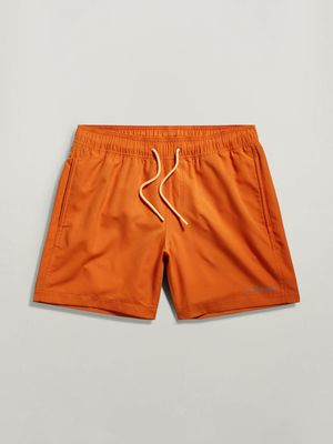 G-Star Men's Dirik Solid Orange Swimshort