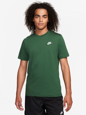 Mens Nike Sportswear Club Green Tee