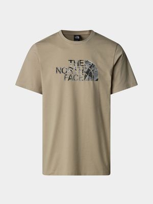 Mens The North Face Easy Graphic Infill Grey Tee