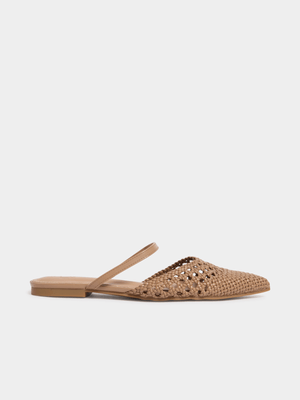 Woven Slip In Mules