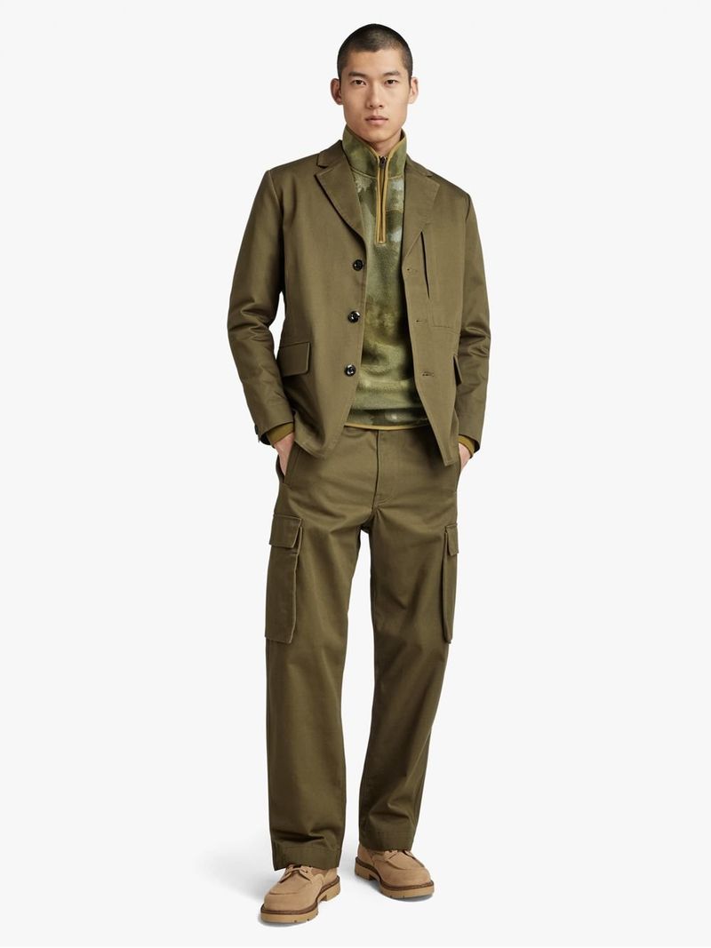 【2024A/W新作★送料無料】 G-Star Men's Chore 3 Button Casual Green Blazer - Bash.com スーツ