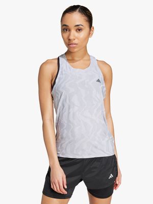 Womens adidas Ultimate Airchill Engineered Grey Tank Top