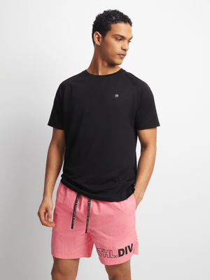 Mens TS Dusty Pink Graphic Volley Shorts