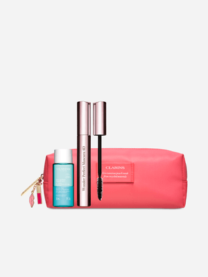 Clarins Wonder Perfect 4D Mascara with Free Makeup Purse Online Only