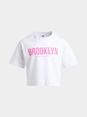 Girls TS Brooklyn Boxy White Tee