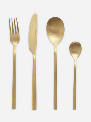 Jet Home Gold 16 Piece Cutlery Set