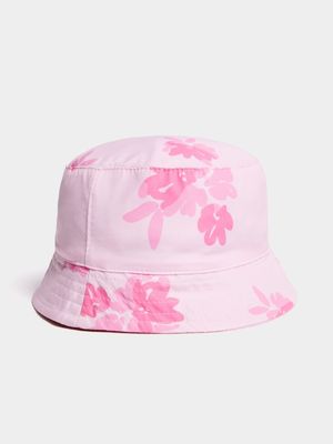 Jet Toddler Girls Abstract Floral Bucket Hat