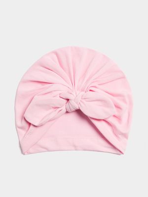 Jet Infant Girls Pink Turban