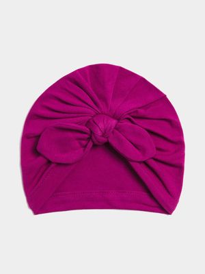 Jet Infant Girls Rose Wine Turban