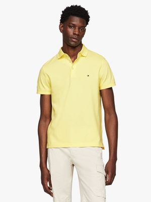 Men's Tommy Hilfiger Yellow 1985 Slim Polo