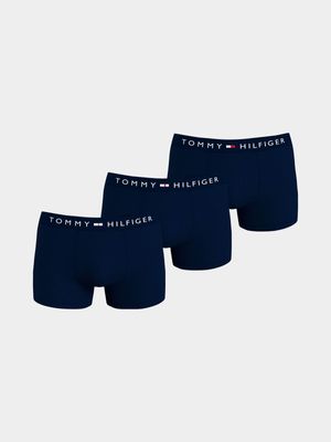 Men's Tommy Hilfiger Navy 3P Trunks