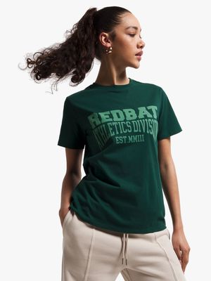 Redbat Athletics Women's Green T-Shirt