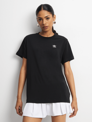 adidas Originals Women's Essentials Trefoil Black T-Shirt