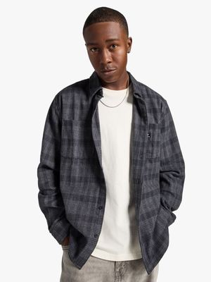 Converse Men's Total Eclipse Navy Flannel Shirt