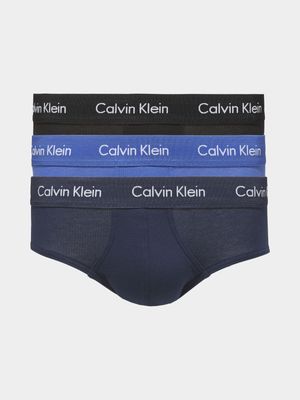 Men's Calvin Klein Multi 3P Hip Briefs