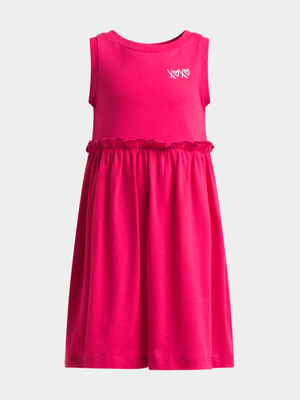 Older Girl's Pink Skater Dress