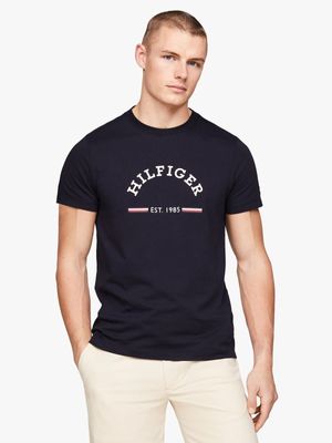 Men's Tommy Hilfiger Navy Rwb Arch Gs T-Shirt