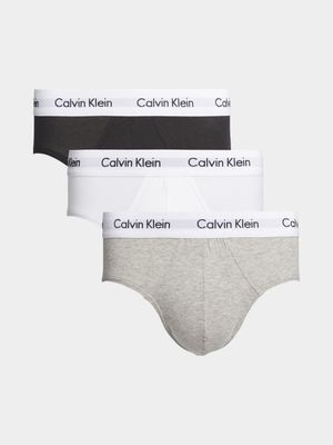 Men's Calvin Klein Multi 3P Hip Briefs