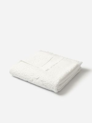 AH Floral Border Guest Towel White