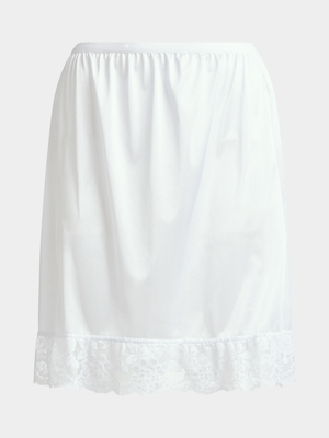 Jet Women's White Slip Skirt 51cm