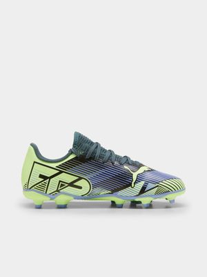 Junior Puma Future 7 Play FG/AG Grey/Green Boots