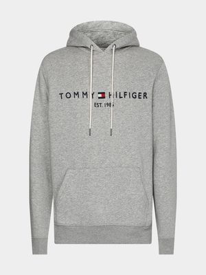 Men's Tommy Hilfiger Grey Core Tommy Logo Hoody